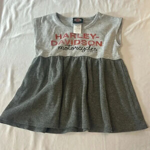 Harley-Davidson Gray and Red Kids Casual Dress